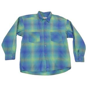 Vintage 1990s International Male Casual Button Up Shirt Men's Large Made in USA